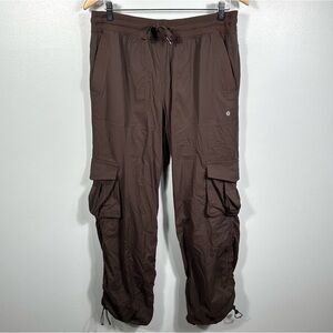 Lululemon Espresso Brown Dance Studio Relaxed-Fit Mid-Rise Cargo Pant Size Large